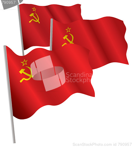 Image of USSR 3d flag.