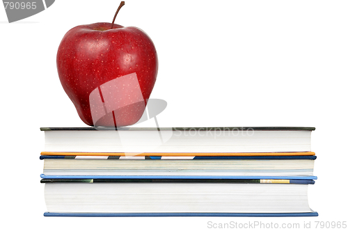 Image of Books and Apple
