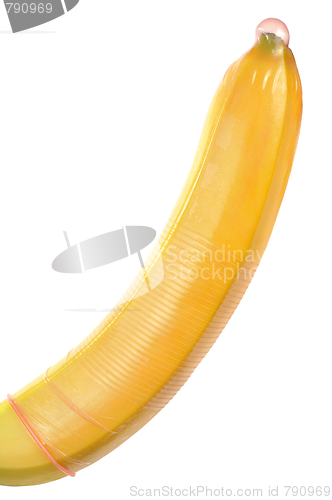 Image of Condom on Banana