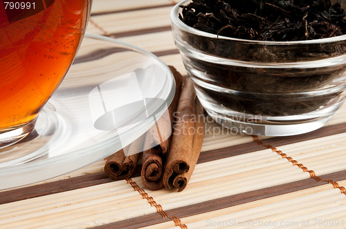 Image of still life of tea leaves