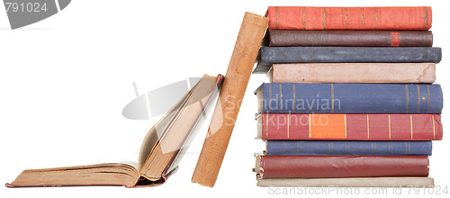 Image of pile of old books 