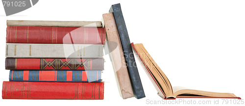 Image of pile of old books 