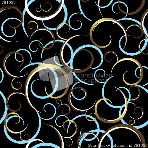 Image of Seamless black pattern 