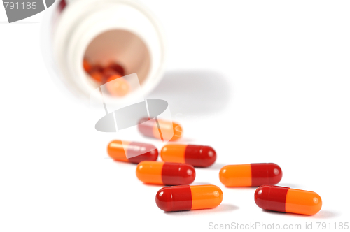 Image of Capsules on White