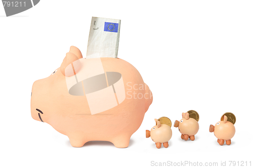 Image of Family of Piggy Banks