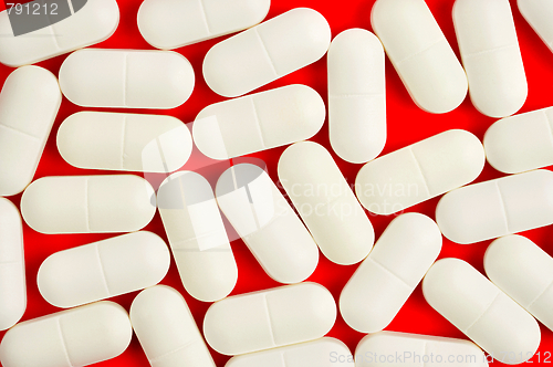 Image of Pills on Red