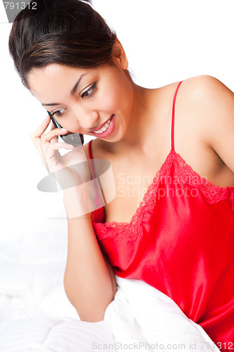 Image of Woman on the phone