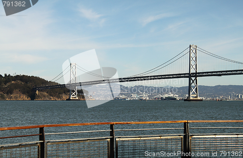 Image of View of island and a bridge from pier