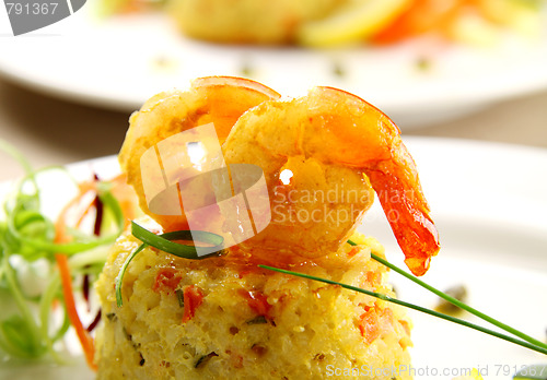 Image of Prawns On Risotto