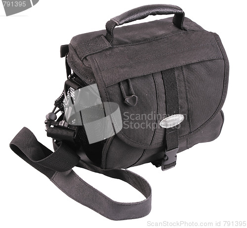 Image of Black bag for camera.