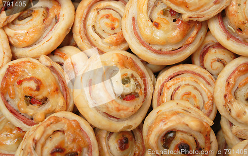 Image of salted cookies background