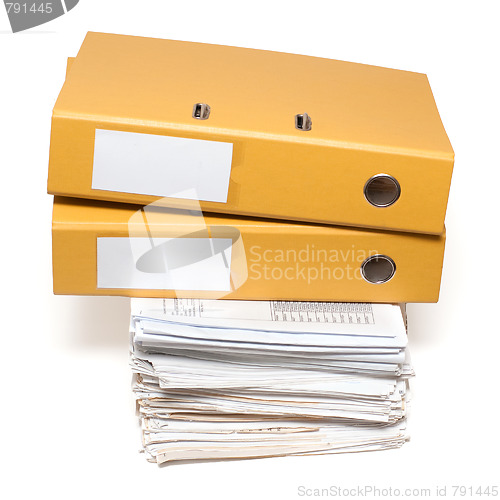 Image of Two binders and documents