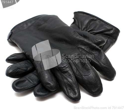 Image of Winter leather gloves