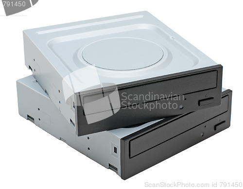 Image of Two DVD-ROM drives