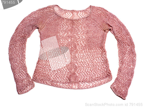 Image of Pink knitted jacket