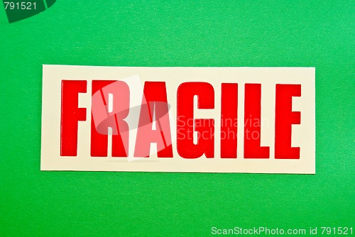 Image of Fragile on Green