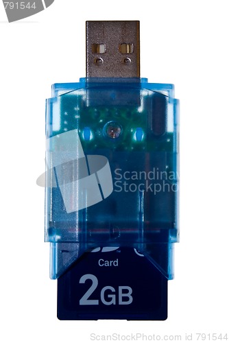 Image of USB Card Reader - with SD card fitted