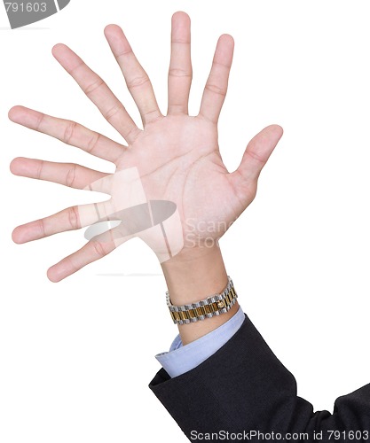 Image of One hand with nine fingers