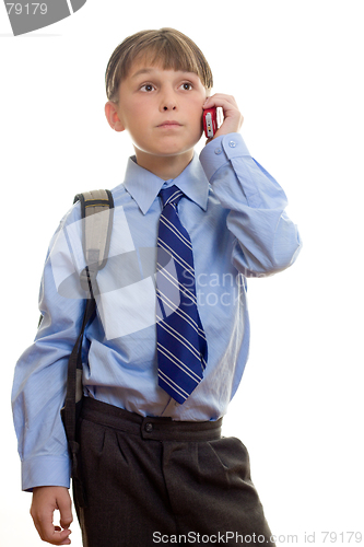 Image of Student with Phone to Ear