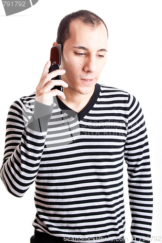 Image of Talking on cellphone