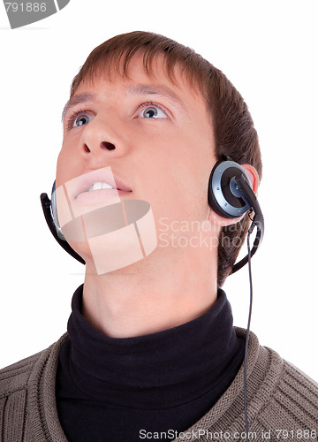 Image of young man with headphones