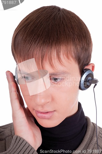 Image of young man with headphones