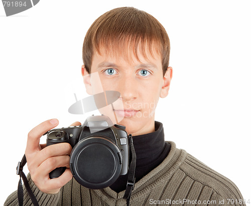 Image of man with a camera