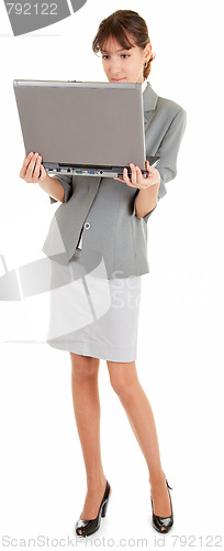 Image of woman and laptop