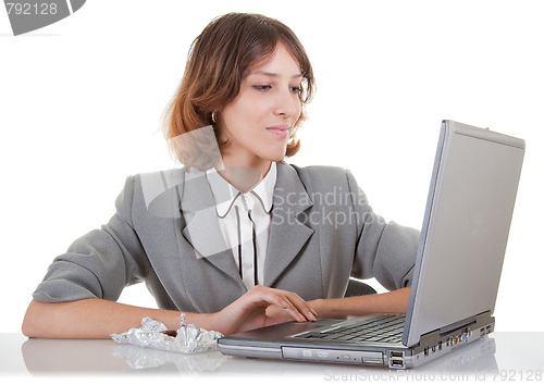 Image of woman and laptop