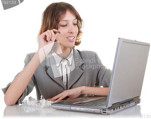 Image of woman and laptop