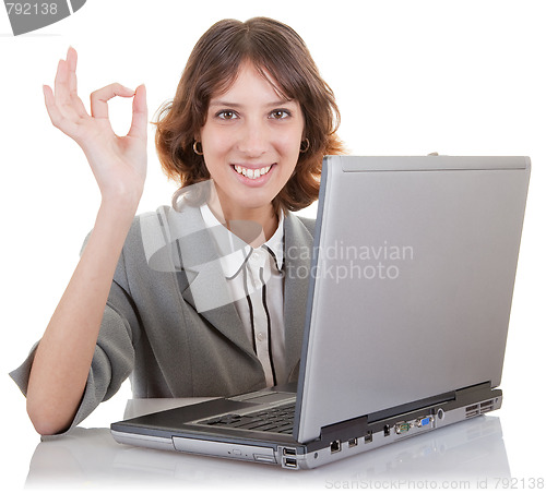 Image of woman and laptop