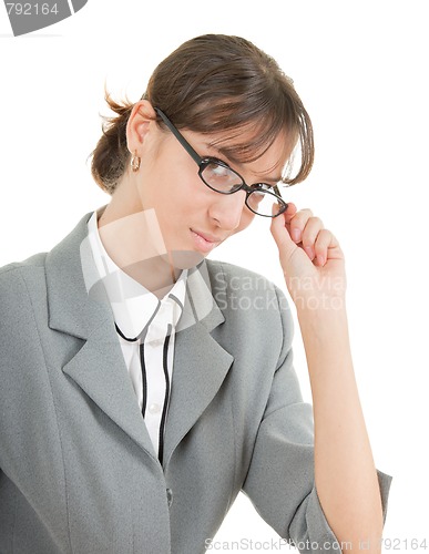 Image of portrait of a business woman in glasses