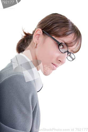 Image of portrait of a business woman in glasses