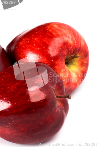 Image of three red apples