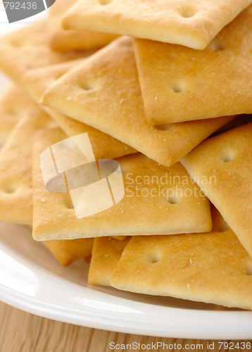 Image of Yellow cookies on plate