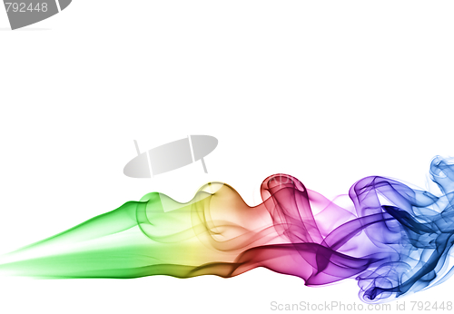Image of Colored smoke puff