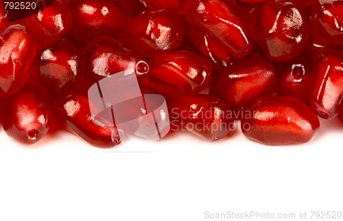 Image of Ripe pomegranate seeds