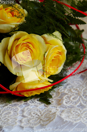 Image of Yellow roses