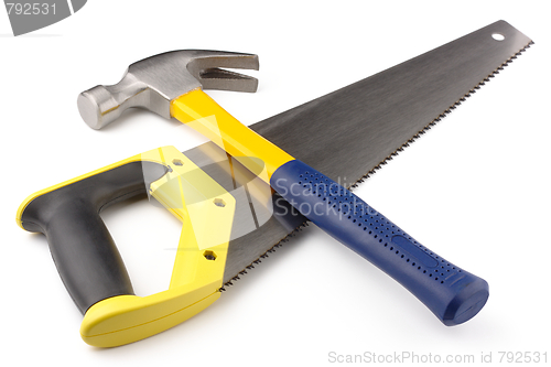 Image of Hammer and hand-saw