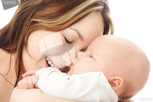 Image of Mother smile to her child