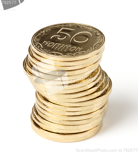 Image of Stack of a golden coins