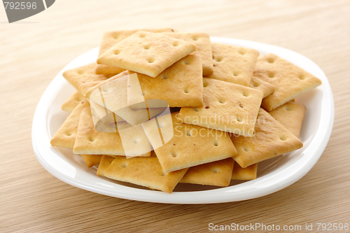 Image of Yellow cookies on plate