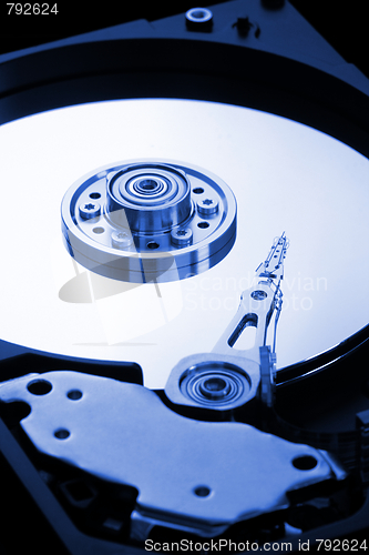 Image of Hard drive interior