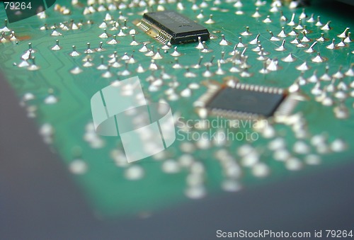 Image of electronic components board