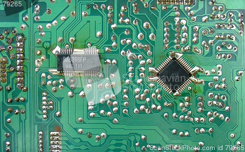 Image of electronic components board