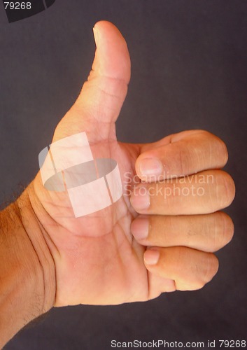 Image of positive sign with the hand