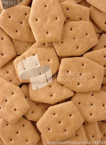 Image of Brown crackers background