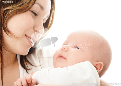 Image of Mother smile to her child