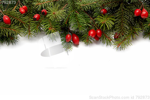 Image of Red-green christmas arragement