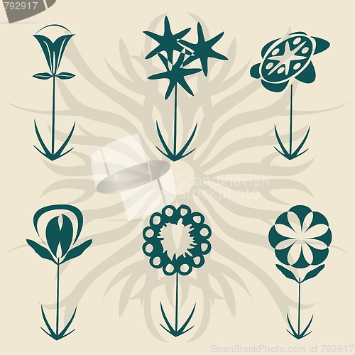 Image of Retro flowers 